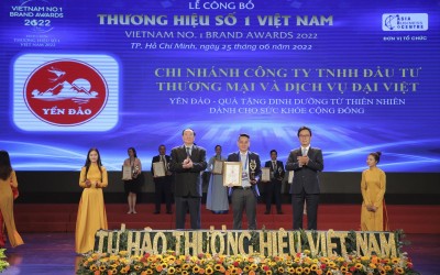 yến đảo nest đạt danh hiệu thương hiệu số 1 việt nam